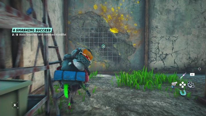 The cracked wall is hidden in the basement of a dilapidated building - Biomutant: A Smashing Success - walkthrough - Related to the main missions - Biomutant Guide