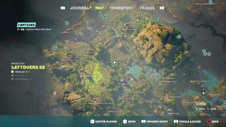 Location: Leftovers 6E - Biomutant: Find the Twing-Twangs - walkthrough - Exploration - Biomutant Guide