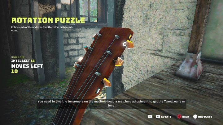 There is a guitar in the building that you must approach - Biomutant: Find the Twing-Twangs - walkthrough - Exploration - Biomutant Guide