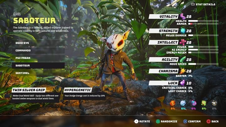 Saboteur is one of the most agile classes available in Biomutant - Biomutant: Best character class - which one? - Character & equipment - Biomutant Guide