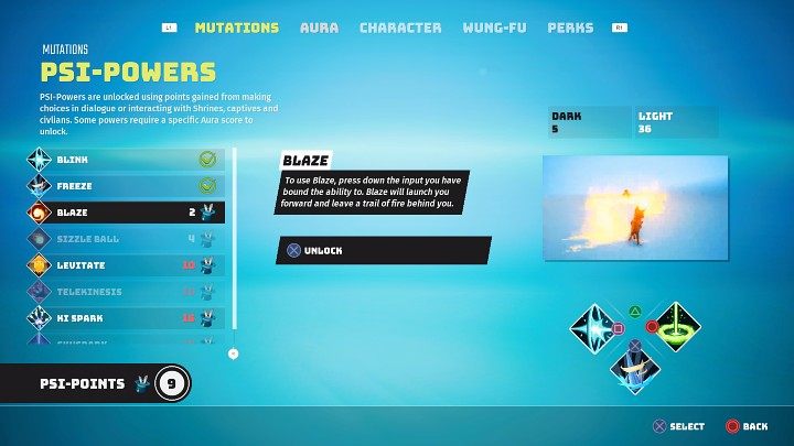 Psionic powers are unlocked for psi-points, which can be earned by making choices in dialogues or interacting with shrines, captives, or civilians - Biomutant: Character development - Basics - Biomutant Guide