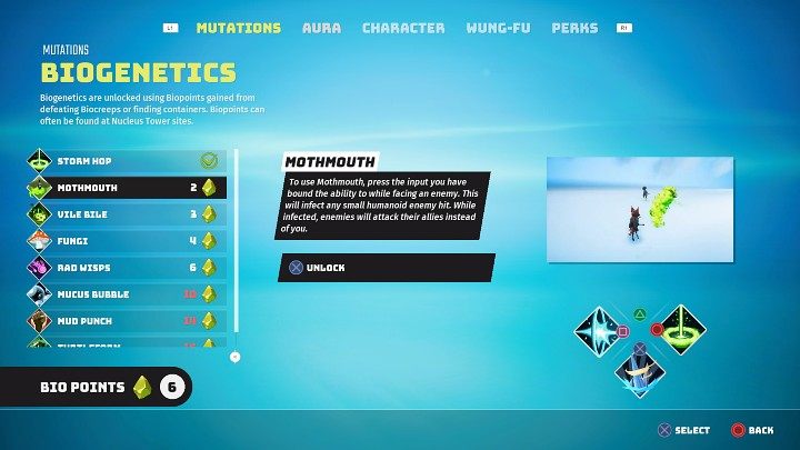 Bio Points can be found in containers in various places on the world map of Biomutant or obtained by defeating Biocreeps - Biomutant: Character development - Basics - Biomutant Guide