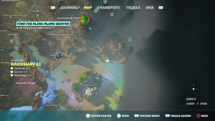 Location: Krossway 3I - Biomutant: Find the Pling-Plong-Booth - walkthrough - NPC quests - Biomutant Guide