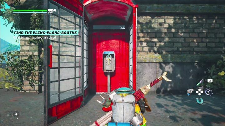 The Pling-Plong-Booth is located in a small town on an island - Biomutant: Find the Pling-Plong-Booth - walkthrough - NPC quests - Biomutant Guide