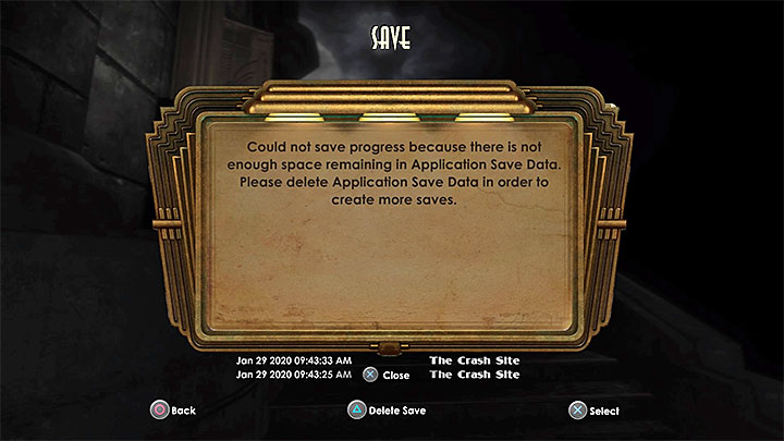 The PC version of BioShock 2 doesnt have any save game limit, but unfortunately this does not apply to the PlayStation 4 version - BioShock 2: Why cant I save the game on PS4? - FAQ - Bioshock 2 Game Guide & Walkthrough
