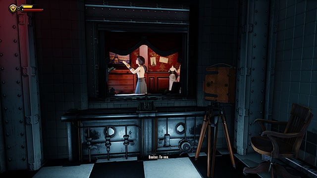 Pull a lever after entering Specimen Observation Room #2 in order to see Elizabeth for the very first time - Find the girl | Chapter 6 - Monument Tower - Chapter 6 - Monument Tower - BioShock Infinite Guide