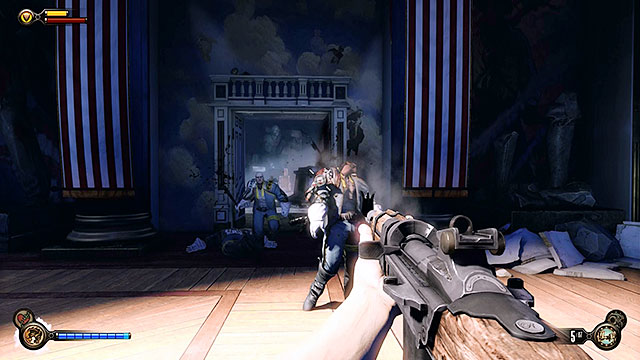 Leave the ticket office and youll soon encounter Slates men - Hall of Heroes | Chapter 9 - Hall of Heroes - Chapter 9 - Hall of Heroes - BioShock Infinite Guide