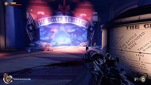 Youre going to be attacked by Slates men again in the main hall - Defeat Slates men | Chapter 9 - Hall of Heroes - Chapter 9 - Hall of Heroes - BioShock Infinite Guide