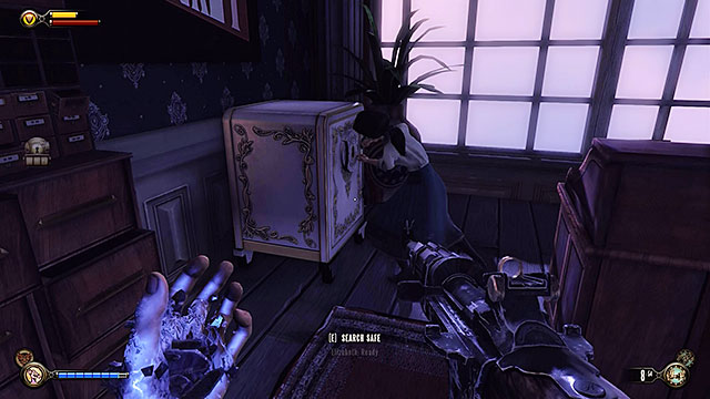 Once youve reached the Patriots Pride Pavilion you will encounter a construct armed with a Crank Gun - Return to Soldiers Field and power up the gondola | Chapter 12 - Return to Hall of Heroes - Chapter 12 - Return to Hall of Heroes - BioShock Infinite Guide