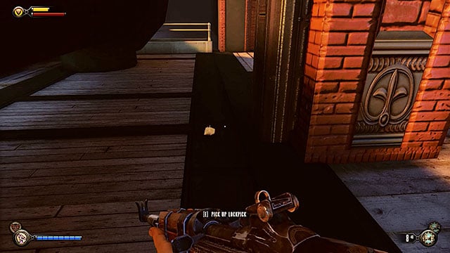 Once youve cleared and fully searched the docks proceed towards a tunnel located near the building with a safe - Find Elizabeth | Chapter 13 - Finkton Docks - Chapter 13 - Finkton Docks - BioShock Infinite Guide