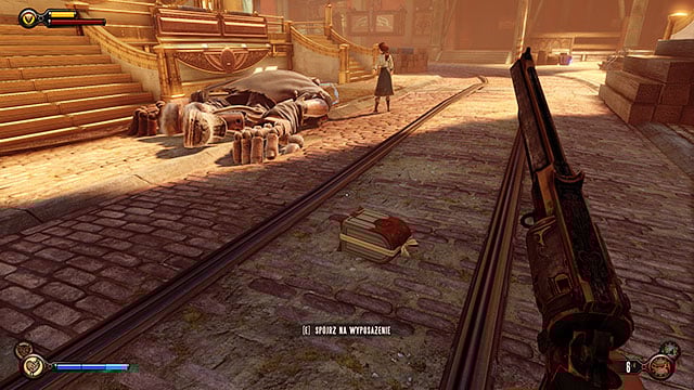 Once the Handyman has fallen youll have a chance to collect a proper reward for your struggle in the duel - Gear #17 (random type) - Find the gunsmith Chen Lin | Chapter 17 - Plaza of Zeal - Chapter 17 - Plaza of Zeal - BioShock Infinite Guide