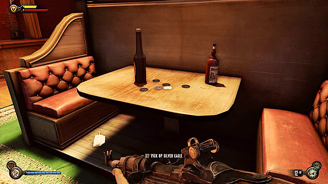 Proceed towards a small bar located to the right (theres a Dollar Bill vending machine near the door leading to it) - Go to The Good Time Club and rescue Chen Lin | Chapter 18 - The Good Time Club - Chapter 18 - The Good Time Club - BioShock Infinite Guide