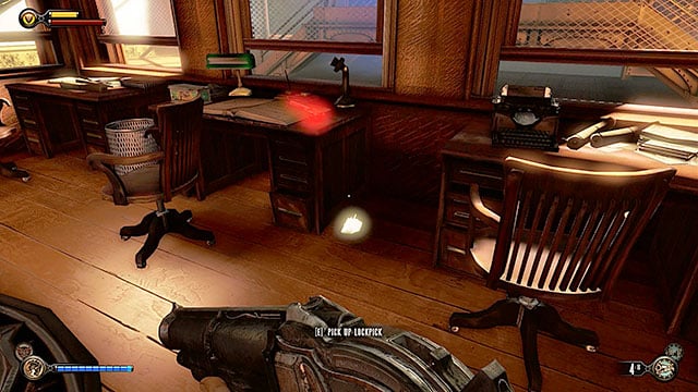 Fight your way through the bridge, eliminating new police officers - Find Shantytowns police impound | Chapter 20 - Gunsmiths Shop - Chapter 20 - Gunsmiths Shop - BioShock Infinite Guide