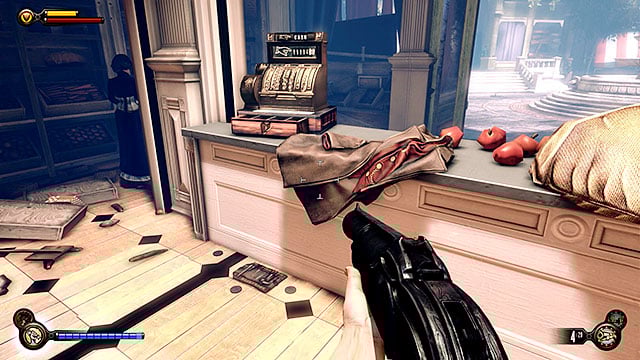 Exit the laboratory and proceed towards a nearby store - Find the next tear | Chapter 31 - Memorial Gardens - Chapter 31 - Memorial Gardens - BioShock Infinite Guide