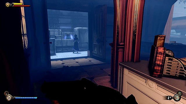 There is a locked store to the right of Lutece laboratory and the lock on the door requires 3 lockpicks - Find the next tear | Chapter 31 - Memorial Gardens - Chapter 31 - Memorial Gardens - BioShock Infinite Guide