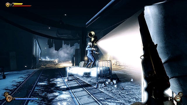 Once youve searched all the rooms mentioned above enter the bathroom with Where We Cleanse sign - Go to wardens office | Chapter 33 - The Atrium - Chapter 33 - The Atrium - BioShock Infinite Guide