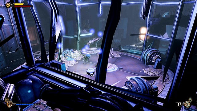 Kill all enemy units and find the staircase leading to the remaining second generator - Turn off the machines | Chapter 35 - Operating Theatre - Chapter 35 - Operating Theatre - BioShock Infinite Guide