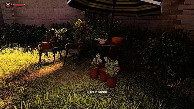 Parade Crossing - in the garden to the right of the flower girl encountered after crossing the draw bridge - Chapters 2-3 | Voxophones in BioShock Infinite - Voxophones - BioShock Infinite Guide