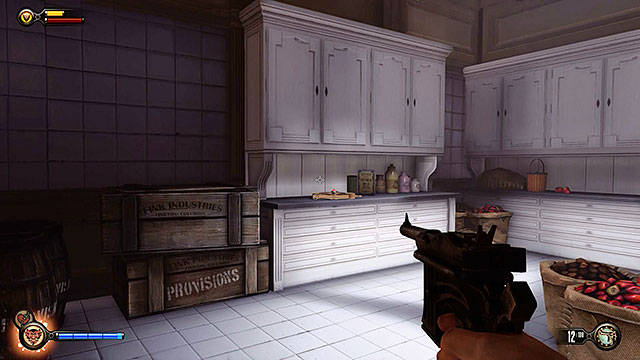 The Blue Ribbon Restaurant - in the kitchen behind R - Chapter 4 | Voxophones in BioShock Infinite - Voxophones - BioShock Infinite Guide