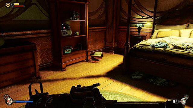Lansdowne Residence - in the bedroom on the first floor - Chapter 4 | Voxophones in BioShock Infinite - Voxophones - BioShock Infinite Guide