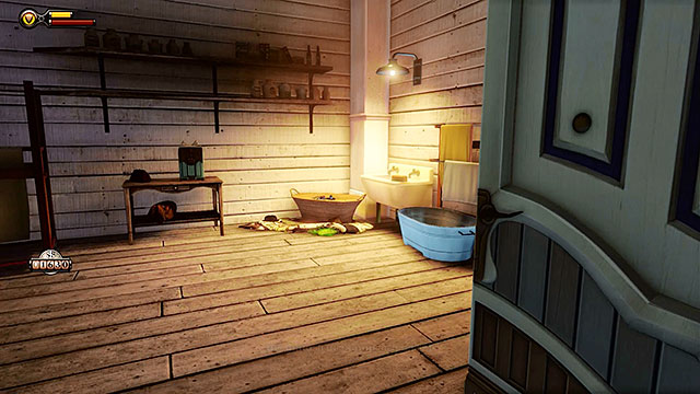 The Arcade - inside a basket in a room reserved for employees only (near a corridor leading to the main area of The Arcade) - Chapters 6-7 | Voxophones in BioShock Infinite - Voxophones - BioShock Infinite Guide