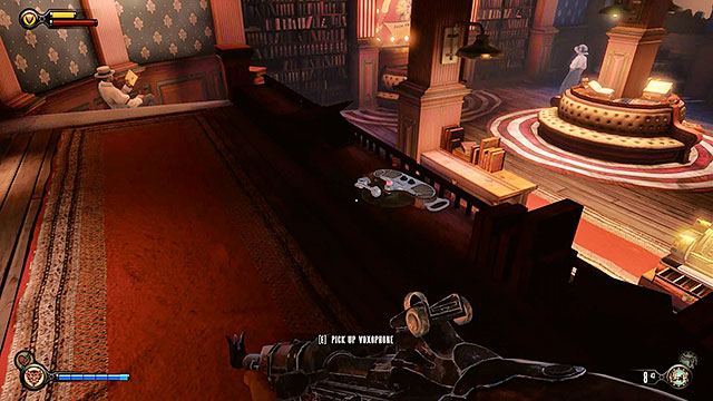 Soldiers Field - inside the Founders Books store in the lower promenade - Chapter 8 | Voxophones in BioShock Infinite - Voxophones - BioShock Infinite Guide