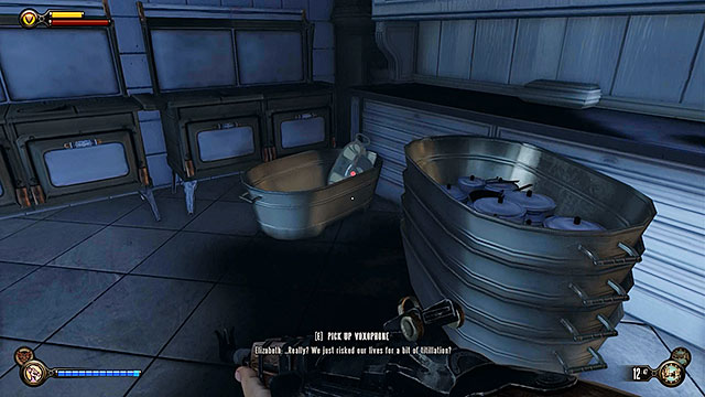 Salty Oyster Bar - in a locked room behind the bar (it requires Voxophone #56) - Chapter 29 | Voxophones in BioShock Infinite - Voxophones - BioShock Infinite Guide