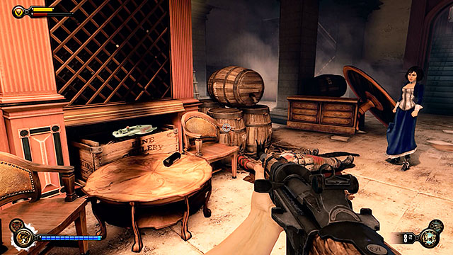 Harmony Lane - inside a cellar of a bar located near the platform - Chapter 30 | Voxophones in BioShock Infinite - Voxophones - BioShock Infinite Guide