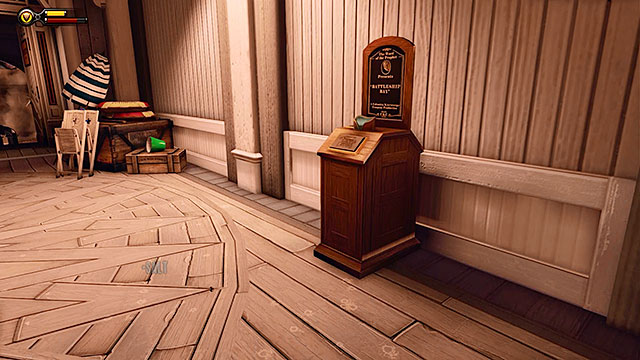 Battleship Bay - in a corridor linking the two beaches - Chapter 7 | Vantage points in BioShock Infinite - Vantage points - BioShock Infinite Guide