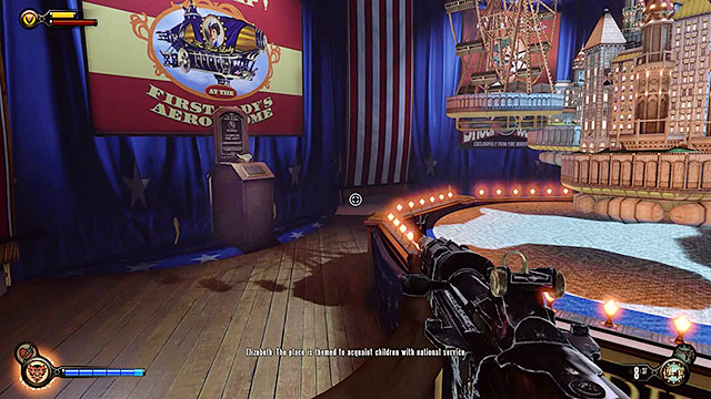 Soldiers Field Greeting Pavilion - in a room with a model of the Soldiers Field - Chapter 8 | Vantage points in BioShock Infinite - Vantage points - BioShock Infinite Guide