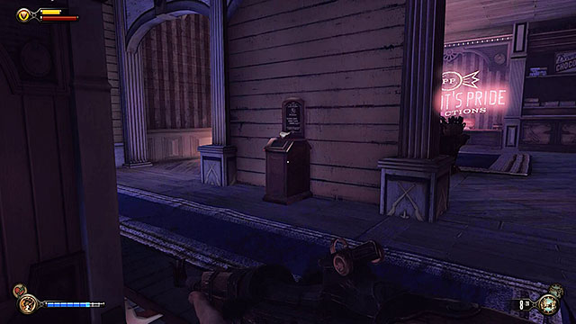 Soldiers Field - in the ticket hall, to the left of the cannon - Chapter 8 | Vantage points in BioShock Infinite - Vantage points - BioShock Infinite Guide