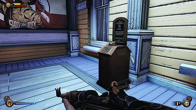 Hall of Heroes Plaza - to the right of the entrance to the Hall of Heroes - Chapter 8 | Vantage points in BioShock Infinite - Vantage points - BioShock Infinite Guide