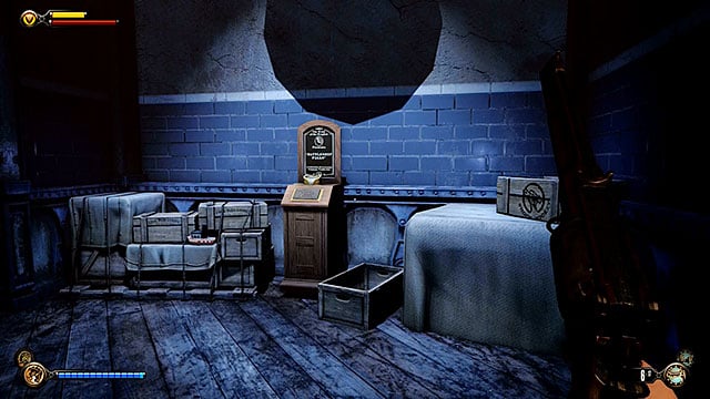 Wardens Office - a corridor linking the projection room with an office - Chapter 33 | Vantage points in BioShock Infinite - Vantage points - BioShock Infinite Guide