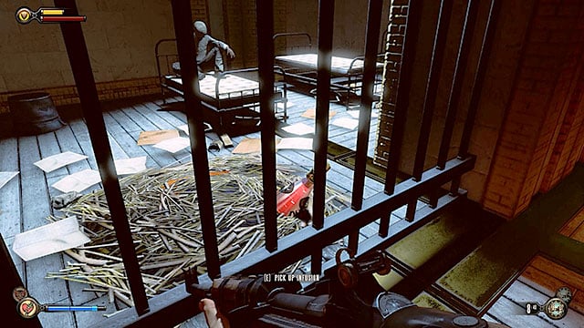 Fort Franklin - behind the bars in a prison cell located under the sky-line - Chapters 9-16 | Infusions in BioShock Infinite - Infusions - BioShock Infinite Guide