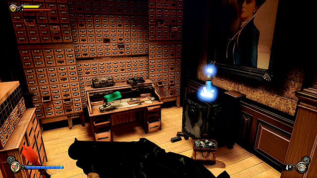 Financial District - inside a secret room at the end of the corridor to the left of the vault (Vox cipher is required) - Chapters 28-31, 35 | Infusions in BioShock Infinite - Infusions - BioShock Infinite Guide