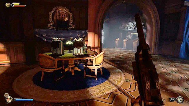 If youve acquired a special edition of the game (a pre-order or one of the collectors editions), then you will receive up to 10 additional gear elements and they can be found on the tables in the Blue Ribbon Restaurant visited at the beginning of chapter 4 - Introduction | Gear in BioShock Infinite - Gear - BioShock Infinite Guide