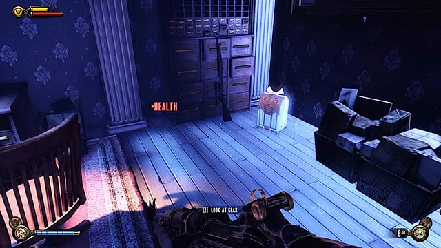 Soldiers Field - at the back of the toy store (you can get here only by using the Shock Jockey vigor) - Chapters 9-12 | Gear in BioShock Infinite - Gear - BioShock Infinite Guide