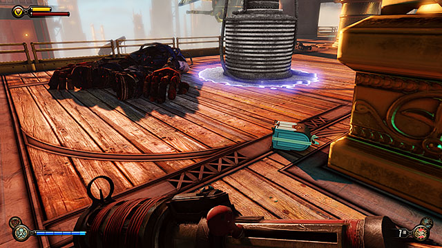 Office of Jeremiah Fink - next to Handymans corpse - Chapters 21-26 | Gear in BioShock Infinite - Gear - BioShock Infinite Guide