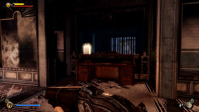 Wardens Office - on a desk found opposite the staircase - Chapter 33 | Gear in BioShock Infinite - Gear - BioShock Infinite Guide