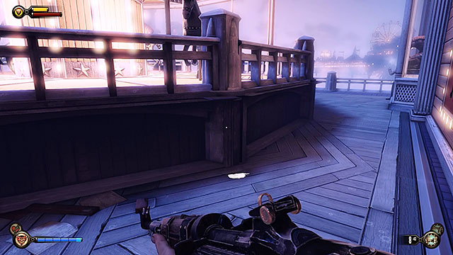 Soldiers Field - behind the stairs, near the carousel - Chapter 8 | Lockpicks in BioShock Infinite - Lockpicks - BioShock Infinite Guide