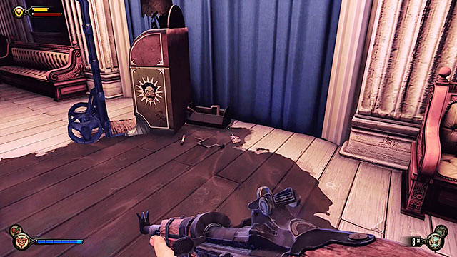 Patriots Pride Pavilion - next to a broken down vending machine found close to the toilets - Chapter 8 | Lockpicks in BioShock Infinite - Lockpicks - BioShock Infinite Guide