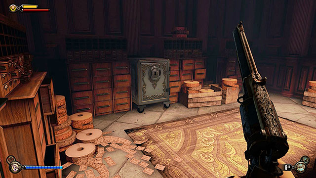 Once youve arrived at the Grand Central Station proceed to the ticket office - Safes and locked doors (chapters 29-37) | Lockpicks in BioShock Infinite - Lockpicks - BioShock Infinite Guide