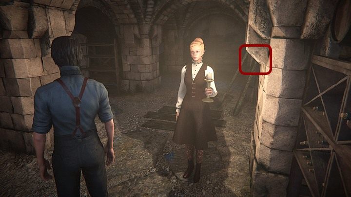 If you plan to get another piece of photography, turn right and keep going in this direction instead of going towards the stairs - Examine how Ailsa died | Black Mirror Walkthrough - Chapter 3 - Black Mirror Guide