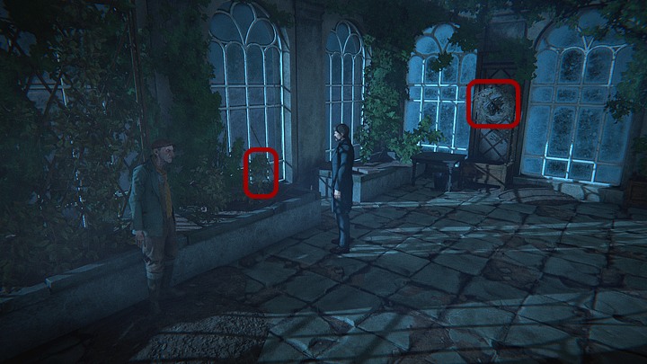 Once inside, examine Cecilias roses (near the window, to the right of the place where Rory stands) and talk about it with the gardener - Learn more about the drowned woman | Black Mirror Walkthrough - Chapter 3 - Black Mirror Guide