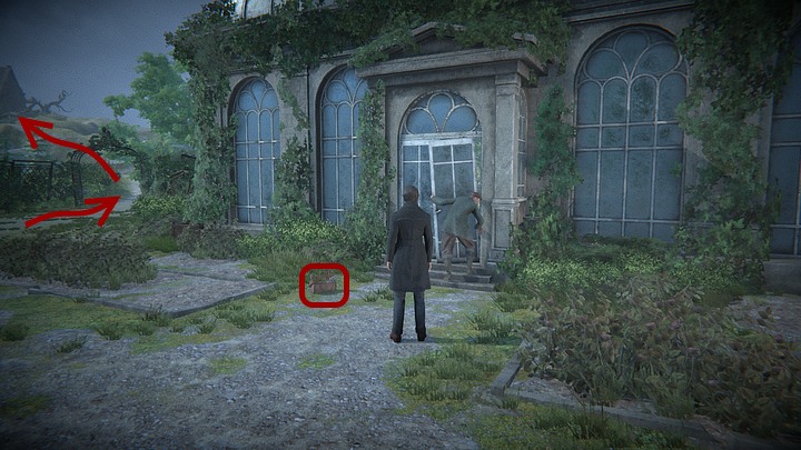 On your way you will encounter Rory, who will be installing doors to the orangery - Find the grave from the painting | Black Mirror Walkthrough - Chapter 2 - Black Mirror Guide