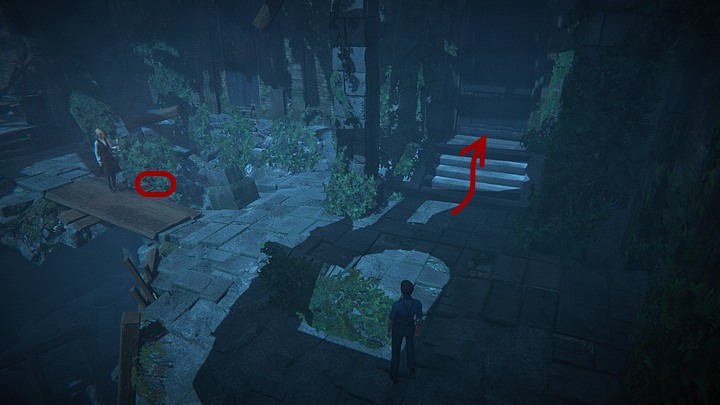 Proceed to the footbridge and take a look at the chasm (on the right side of the desk) - Examine the old wing | Chapter 4 | Walkthrough - Chapter 4 - Black Mirror Guide