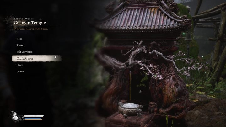 In the first chapter of the game, when you interact with one of the first altars, you will discover the ability to forge new pieces of equipment - Black Myth Wukong: Tips and tricks - Basics - Black Myth Wukong Guide