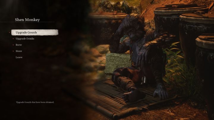 The second step is to find an NPC called Shen Monkey - Black Myth Wukong: Gourd and healing - Basics - Black Myth Wukong Guide