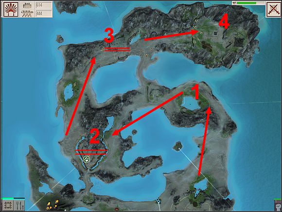 If You wish to conquer the Aztecs by force, You won't have a lot of opportunities for big battles, the map is very humble with the terrain, and maneuvering here is minimal - LAND EIGHT - gameplay - Black and White 2 - Game Guide and Walkthrough