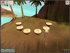 In this quest You have to save a musicians shack from the fires of volcanoes - LAND EIGHT - quests - Black and White 2 - Game Guide and Walkthrough